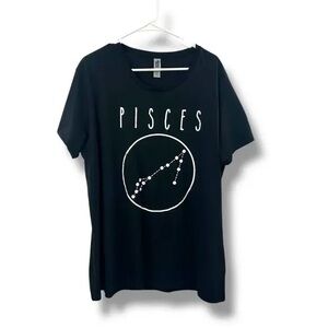 Hybrid Apparel Black Pisces Graphic Tee